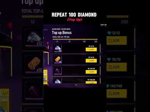 Claim Top Up Bonus 💥 200 Diamond Top Up 🔥#shorts#freefire