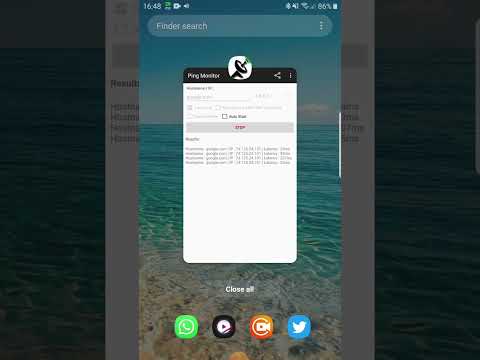 Ping Monitor On Status Bar Video