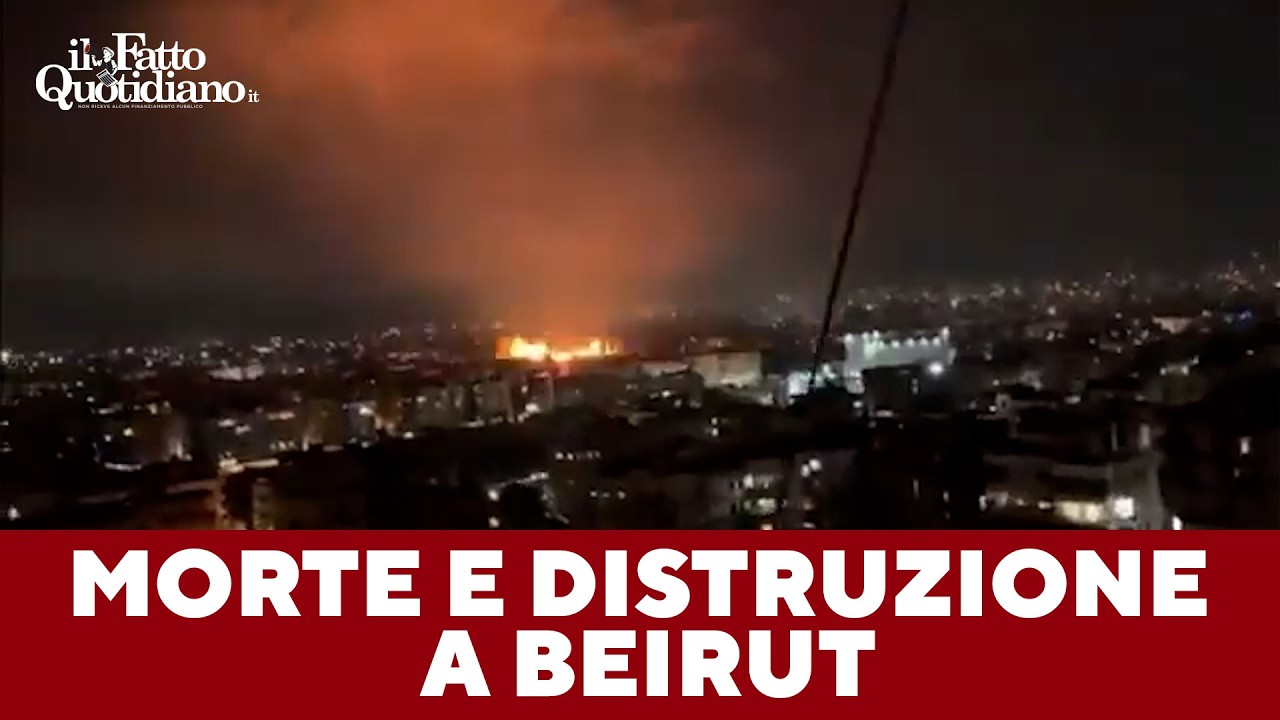 Bombe israeliane sul Libano: decine di morti. Migliaia di persone in fuga da Beirut