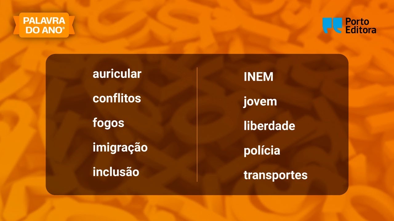 PALAVRA DO ANO® 2024 - Candidatas