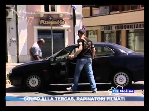 Colpo alla tercas, rapinatori filmati