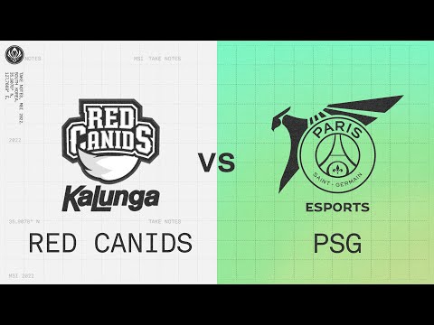 RED vs PSG | 2022 MSI Groups Day 1 | RED Canids Kalunga vs. PSG Talon