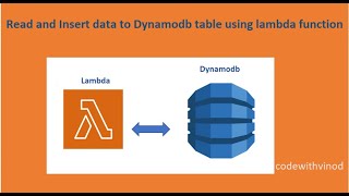 Read and Insert data to Dynamodb using Lambda function
