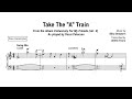 Oscar Peterson - Take The A Train | Piano transcription