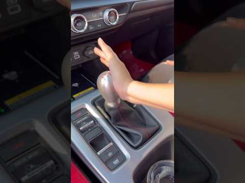 My eight-year-old son practices driving a Honda manual gearbox ￼#savethemanuals #civictyper