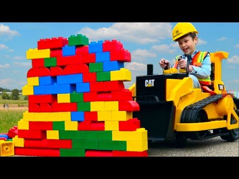 БУЛЬДОЗЕР - машинка для детей Kids ride on bulldozer CARS