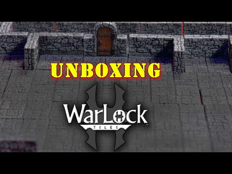 Unboxing WarLock Tiles from WizKids - dungeon tiles, terrain, D&D