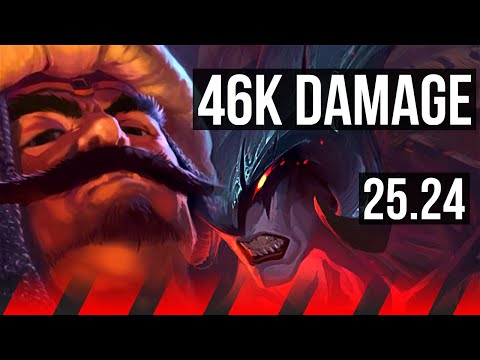 TRYNDAMERE vs AATROX (TOP) | 46K damage | KR Master | 25.24