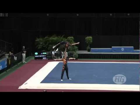 Sports Acro WC 2012 (USA) - Great Britain, Men's Pair - Upcott, McAssey