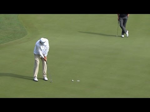 Ben Curtis' approach to 3 feet yields birdie at Shell