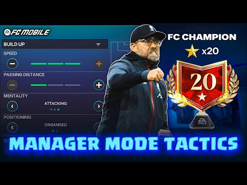 Best Manager Mode Tactics | FC Champion & 50 Stars Guide 😱