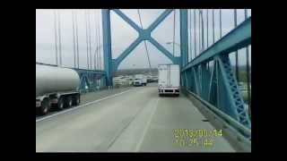 Just another trucker&#39;s day - Ambassador Bridge 2013-05-14