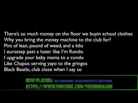 Rae Sremmurd - Black Beatles ft. Gucci Mane lyrics