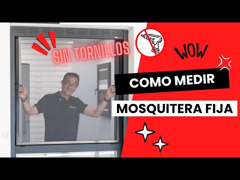 Cómo Medir para Instalar una Mosquitera Fija Sin Tornillos (Mosquifácil IB)