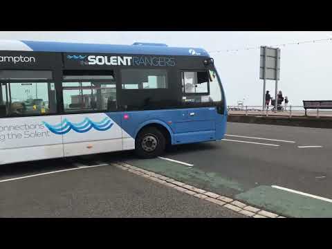 First Solent 63310 Wright Streetlite MAX departs South Parade Pier on route 3 to Fareham bus station