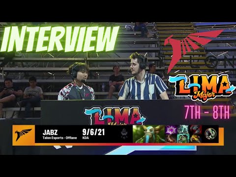 JABZ TALON ESPORTS INTERVIEW WINNER - Lima Major 2023