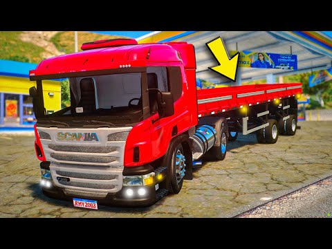GTA V: TRUCKER LIFE | I PRESENT TO YOU MY NEW SET! 😍 #373