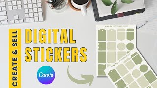 Create Digital Sticker Sheets in Canva to Sell: Easy Tutorial