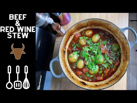Beef & Red Wine Stew - Tender falling apart beef,...