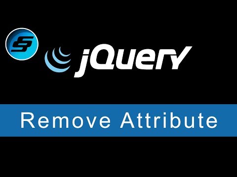 Remove Attribute jQuery Ultimate Programming Bible