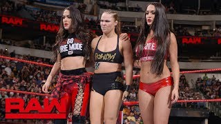 Ronda Rousey & The Bella Twins fight off The Riott Squad: Raw, Sept. 17, 2018