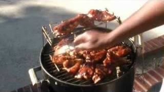 preview picture of video 'JT's BBQ Chicken & Ribs - Part 1 - Chicken Thighs, Breasts & Wings'