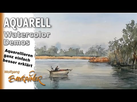 Aquarellkurs: Nebel, Dunst, Spiegelungen einfach und locker gemalt