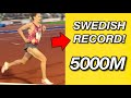 Svenskt Rekord 5000m!! Andreas Almgren 12:59,82 in Stockholm 🇸🇪🔥 (Swedish Record)