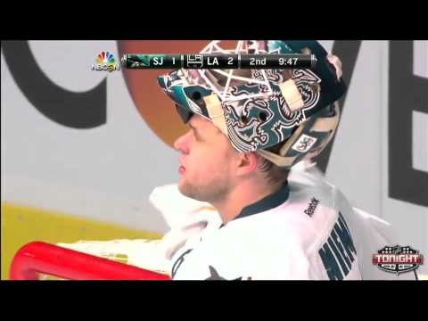 Anze Kopitar goal. San Jose Sharks vs Los Angeles Kings 12/27/2014