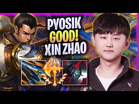 PYOSIK IS SO GOOD WITH XIN ZHAO! - KT Pyosik Plays Xin Zhao JUNGLE vs Lee Sin! | Season 2024