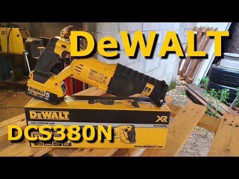 DeWalt akumuliatorinis tiesinis pjūklas DCS380N-XJ be akumuliatoriaus ir kroviklio video