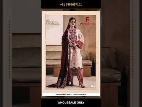 Farida Fab Ellija B Vol 17 - Readymade Dress – product video thumbnail