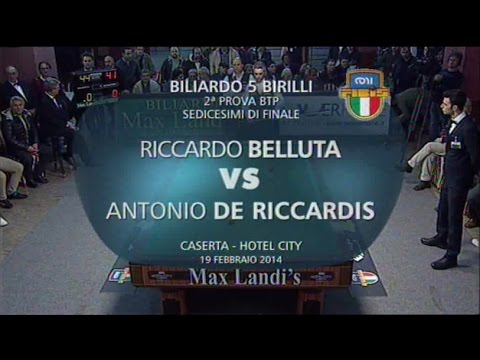 BELLUTA vs DE RICCARDIS - 2^ PROVA BILIARDO BTP 2014 CASERTA