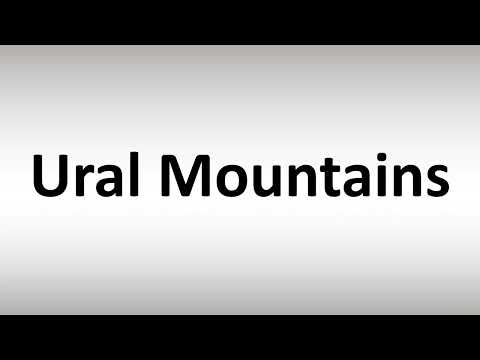 How to Pronounce Ural Mountains
