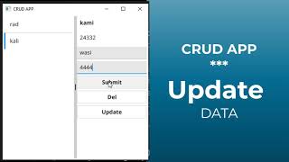 Update Data CRUD APP - Fyne Golang GUI Tutorial 62