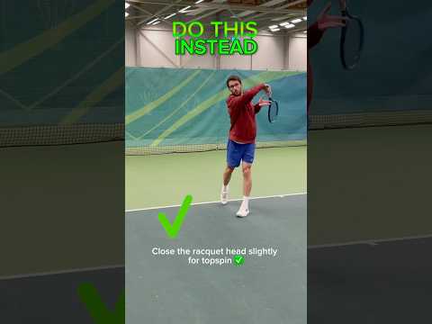 How to Hit Better Tennis Forehand with More Topspin (Simplified) #tennis #tennisforehand #forehand
