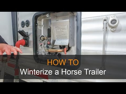 YouTube video about: How to winterize living quarters horse trailer?