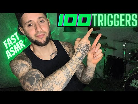 ASMR | Fast & Aggressive 100 Triggers for 100% Tingles | (100th Video Special) ⚡️💨⚡️(Quick Cuts)