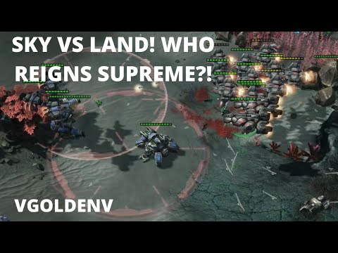 [STARCRAFT 2] SKY MECH TERRAN AGAINST LAND MECH TERRAN!