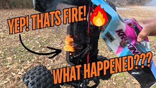 Arrma Kraton 6s V6 Caught Fire!