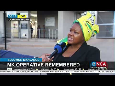 Solomon Mahlangu MK operative remembered