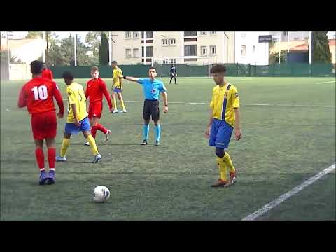 Football U19 Nationaux Sporting Toulon vs AS Cannes Match 1ère Partie Championnat Saison 2019/2020