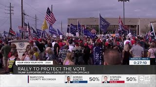 President Trump supporters rally in Phoenix