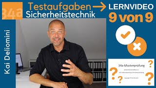 34a-Prüfung: Testaufgaben Sicherheitstechnik (Teil 9 von 9)