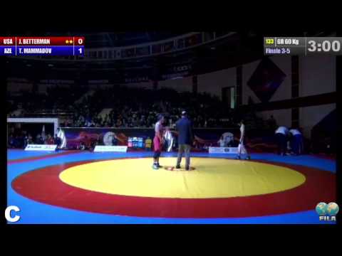 GGP2013 / Samuel Betterman (USA) - Taleh MAMMADOV - GR 60 kg bronze medal match