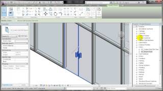 REVIT: Placing a door in a curtain wall