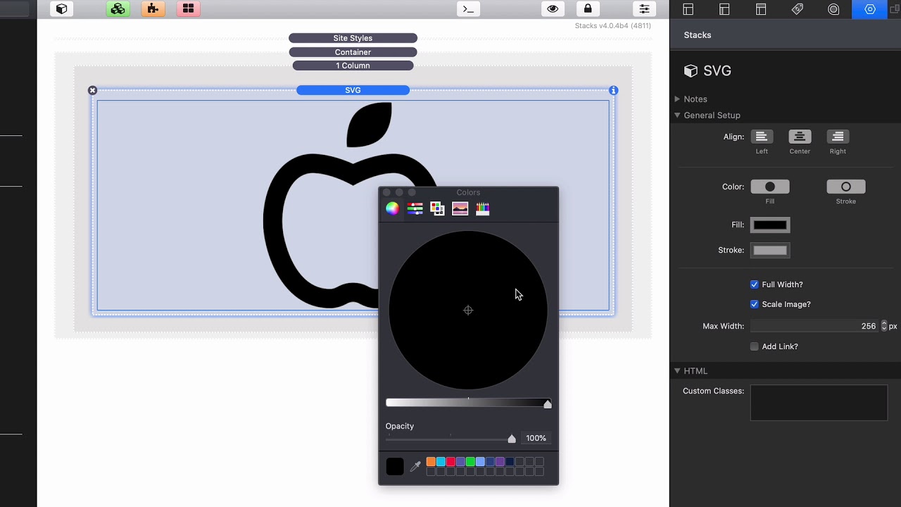 SVG stack for Foundation 6 Stacks