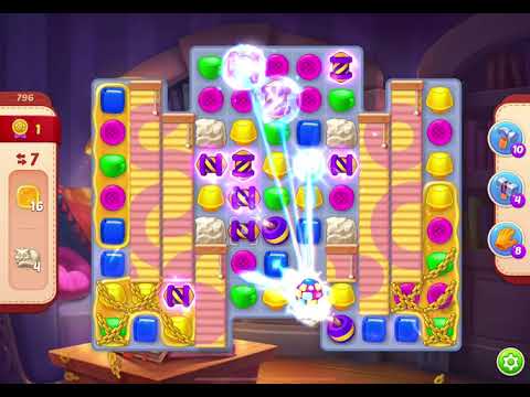 HomeScapes Level 796 no boosters (16 moves)