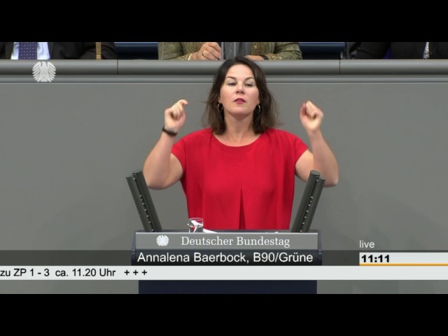 Video Aussprache von Annalena Baerbock in Deutsch