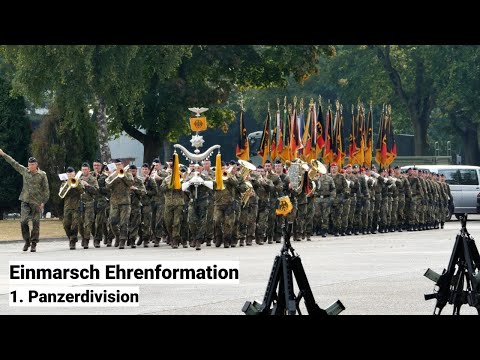 Einmarsch Ehrenformation 1. Panzerdivision - Übergabeappell Oldenburg 28.08.2025 "Regimentsgruß"